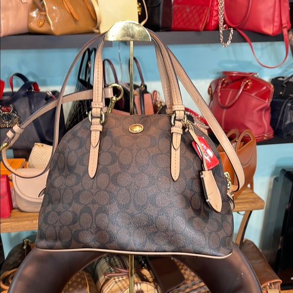 Coach Handbags - Coach Brown Signature Tote Bag